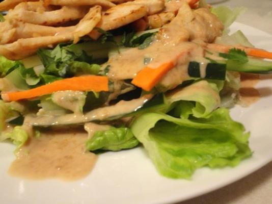 salade thaïlandaise au poulet et aux cacahuètes