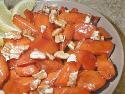 carottes glacées au raisin