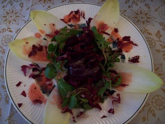 simple, belle salade de betteraves