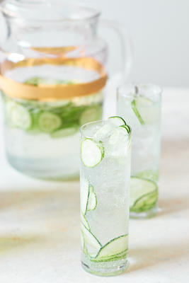 cocktail de concombre gin tonic pichet