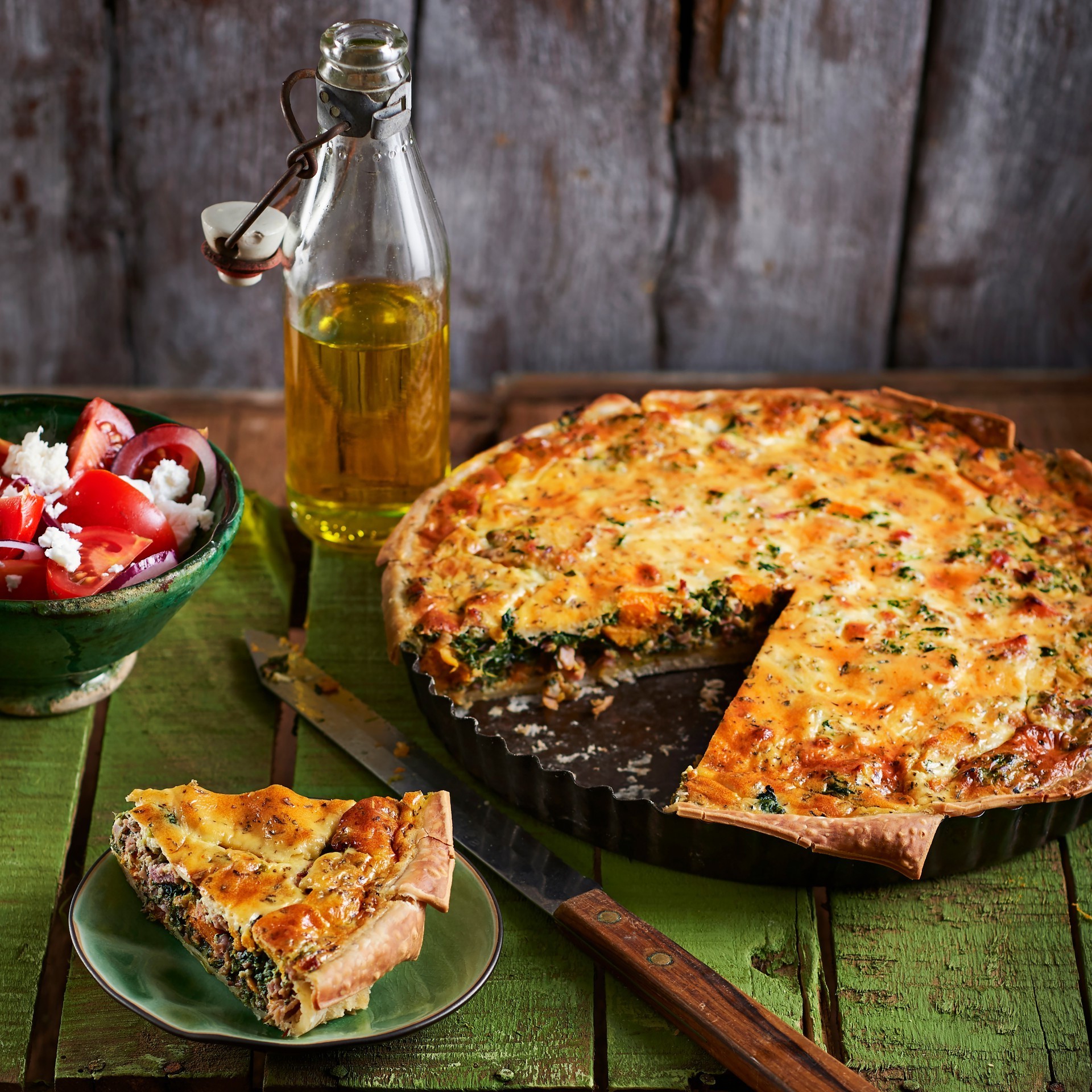 Tarte salée avec patate douce, jambon cru et épinards Guide Recettes — free download